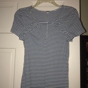 Short sleeve striped top